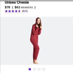 MeUndies Incredibly Soft Unisex Onesie - Red